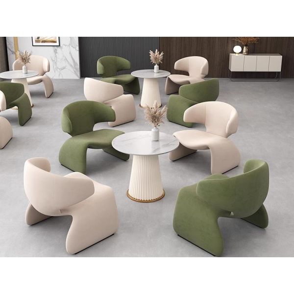 Luxury Hotel Lobby Leisure Furniture Sofa Chair Table And Chair Set Custom Size