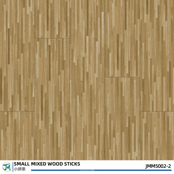 PVC Self Adhesive Small Mixed Wood Effect Sticky Floor Tiles Plank 6inches X 36 Inches
