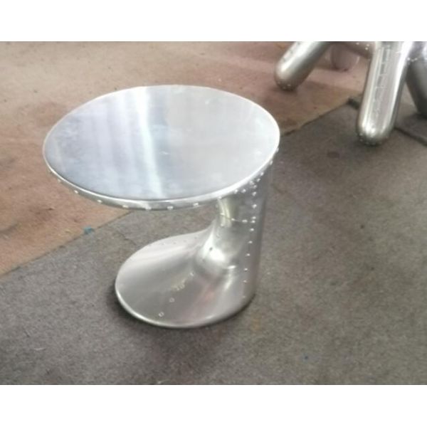 Modern design furniture retro industrial style aluminum Round aviator coffee side table
