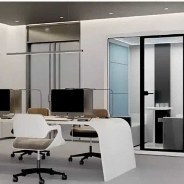 Эко-дружественный кабинет для шести человек, портативный звукоизоляционный кабинет для офиса