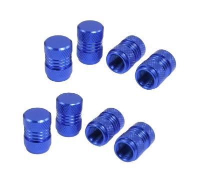 7 Mm Thread Car Tyre Valve Stem Caps Covers Royal Blue Easy Installation