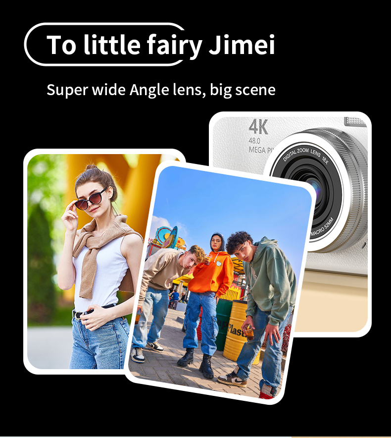 DLC Retro Ccd Digital Camera Ultra-high-definition Flip-cover 4K Ultra-clear Image, Portable for Students and Campus Travel