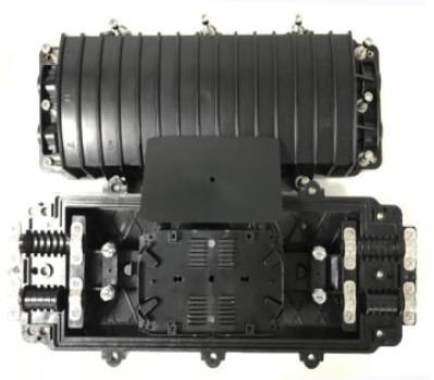 Black Outdoor Fiber Splice Enclosure 96 - 144 Core / Insulation Resistance