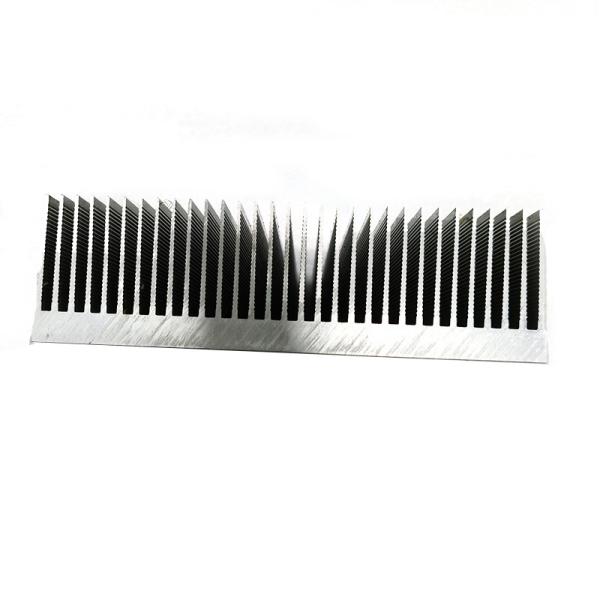 150mm black Aluminium Heat Sink Profile Electronic Extruded Heat Sink
