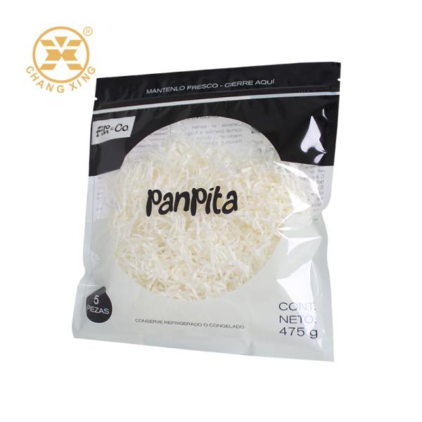 Bolsa de tortillas Panpita con logotipo personalizado, plástico, sellado al vacío y termosellado para envasado de alimentos y pan