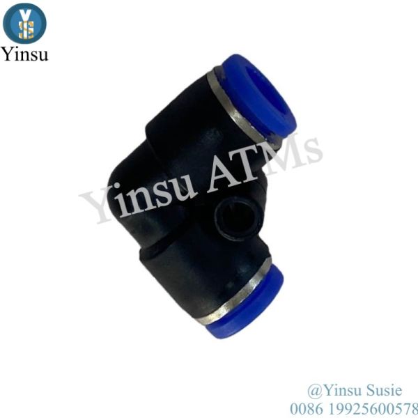 009-0027931 ATM Machine Parts NCR S2 90Deg Vacuum Connector Push-In Tube Fitting 0090027931