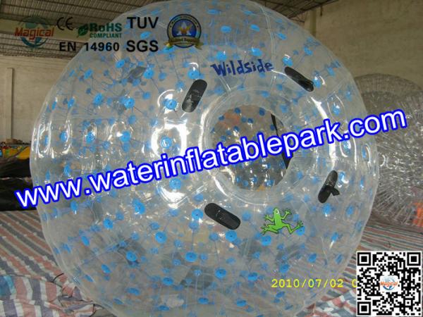 1.0mm PVC Grass Inflatable Zorb Ball / Inflatable Human Hamster Ball , Customized
