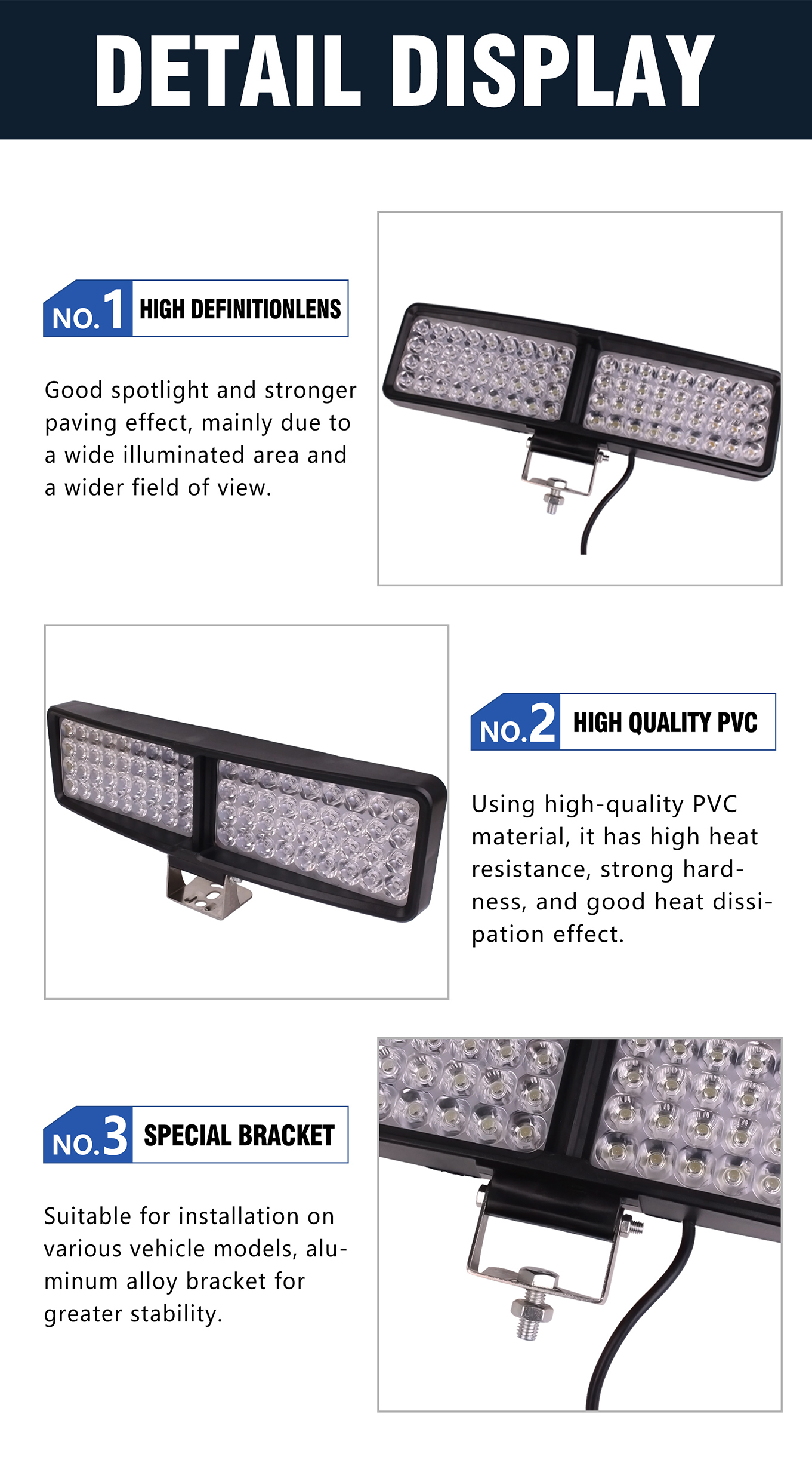 2000LM Motorcycle Auxiliary Lights 3200K - 6500K Motorcycle LED Auxiliary Lights 12V - 85V