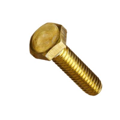 Solid Brass Hex Head Screws Bolts DIN933 Brass Hex Bolt