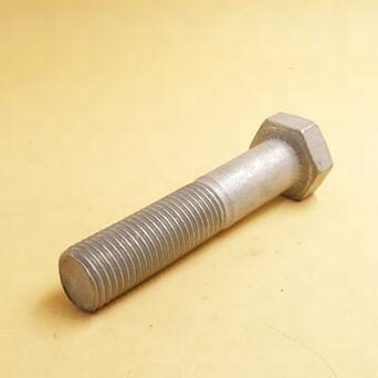 Galvanized Hex Head Bolt ASME / ANSI B 18.2.1 Flange Bolt 6g Tolerance
