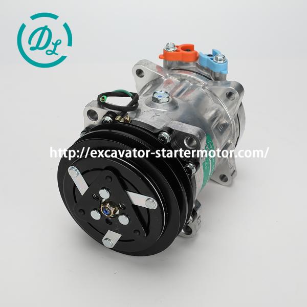 KATO HD512-1 Air Conditioning Compressor SD7H15 R134a Excavator