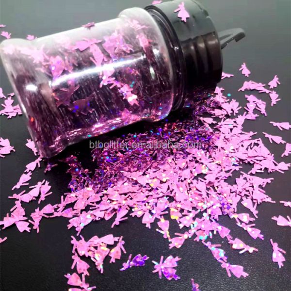 Dancing Girl Glitter Shaped DIY Manual Crystal Mud Filling Nail Art Flowers PET Occasion Wedding Party Home Decoration
