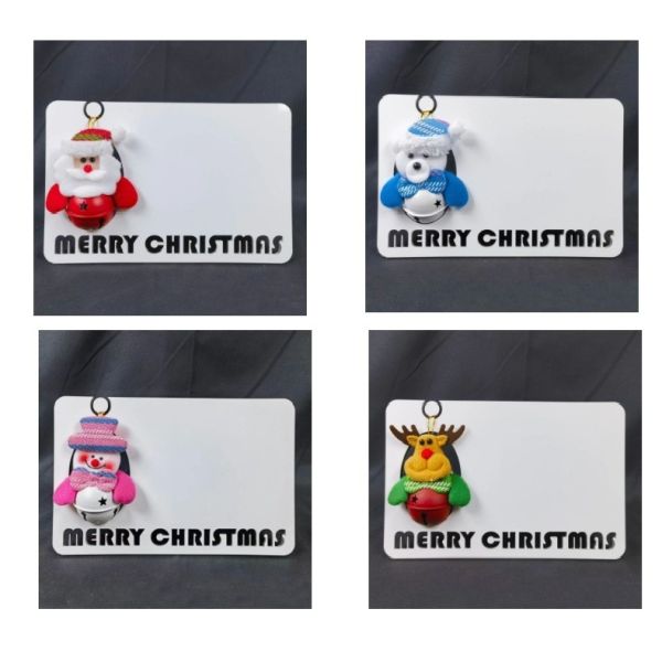 Sublimation MDF Christmas Photo Frame With Doll Personalized Christmas Picture Frames