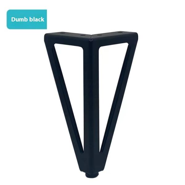 Wanjusheng Iron Feet TV Cabinet Metal Table Sofa Legs 15cm Triangular Design Matte Black Gold Furniture Legs
