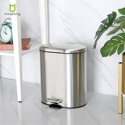 lixeira redonda retangular de aço inoxidável rolando tapa passo pedal lixeira para cozinha banheiro escritório 6L 12L 30L 50L