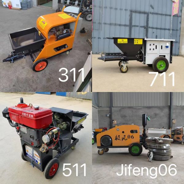 Low Maintenance Cost 8hp Diesel Cement Mortar Spray Plaster Machine for Wall Plastering