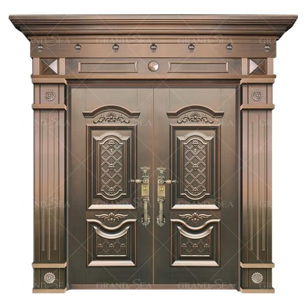 Metal Steel Doors Front Entry Metal Door Exterior Waterproof High Quality From China Steel Security Doors for Home