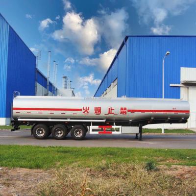 Truck Trailer 42000L 28T Carbon Steel Fuel Or Refuel Tank Semi Trailer for Tanzania