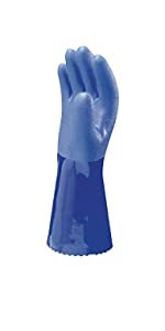 Grip Grain Finish Hand Pvc Heavy Duty Industrial Safety Working Gloves Cotton Liner Orange Full Coated Pvc Dip Gloves