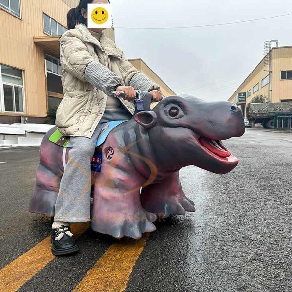 350W 100kg Load Electric Ride On Dinosaur Motorized Operation Animatronic Dinosaur