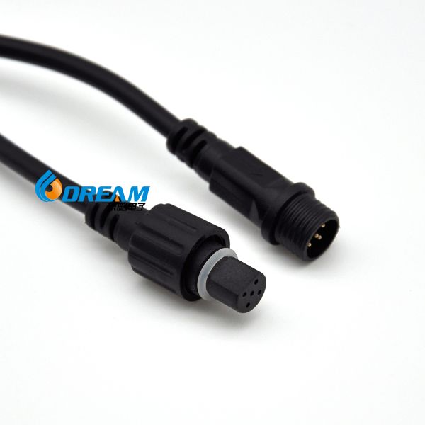 2Pin 3Pin 4Pin LED Connector Cable Waterproof IP67 Male Female Jack Waterproof Extension Cables