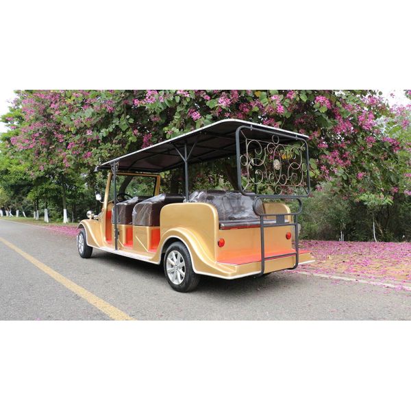 Тележка гольфа золотой 6 батареи автомобилей 48В человека электрической классической троянской ретро