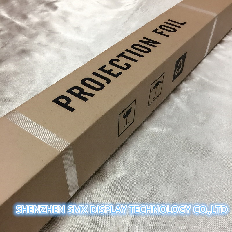 Transparent Holographic Rear Projection Film on Storefront Glass for Window Advertising