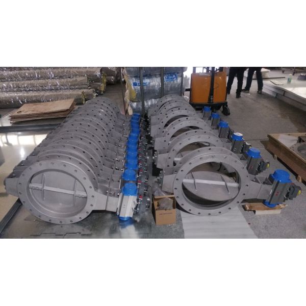 DN1500 Пневматический ВОК клапан бабочки DNV Газовый клапан для контроля точности для печати и упаковки промышленности