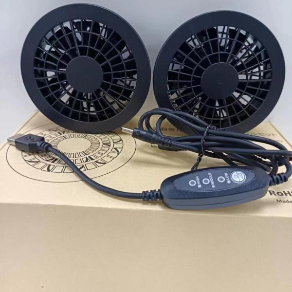 Plastic ABS Jacket Cooling Fan 5V 9 Blades Chinese Brush Motor