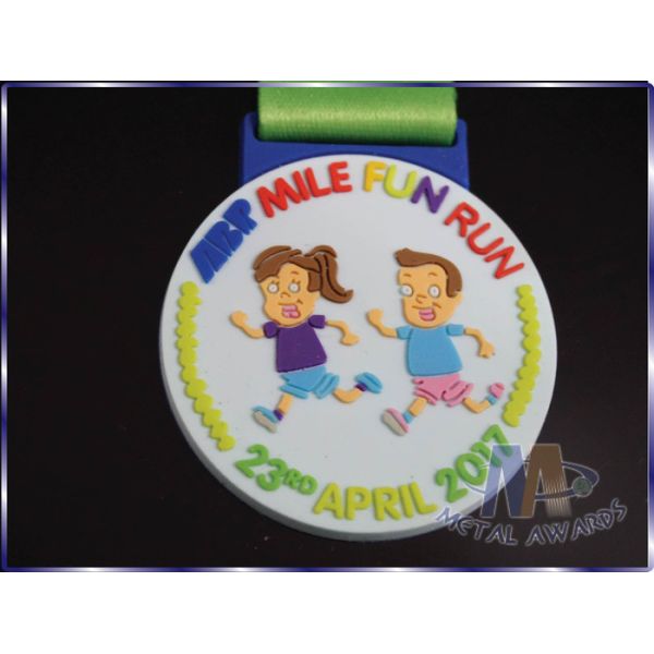 Personalized Childrens Plastic Medals , Fun Run Medals Non Enamel