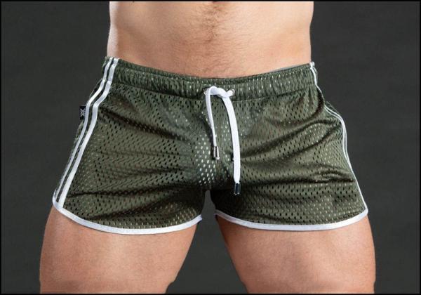 Solid Woven Men Mesh Shorts M-2XL Worsted Beach Fitness Training Shorts