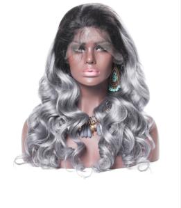 Smooth Body Wave 100 Indian Full Head Lace Human Hair Wigs For Black Women