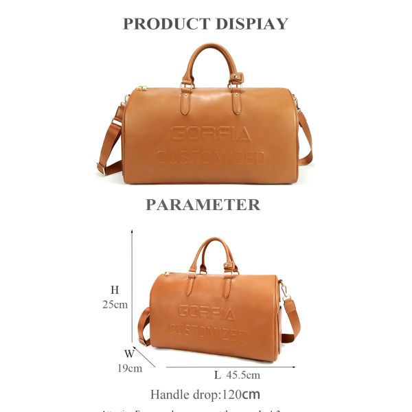 Vegan багажа путешествовать большой емкости логотип сумок Duffle Unisex кожаный подгонянный