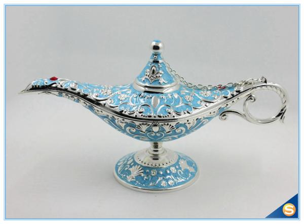 Middle East style metal aladdin lamp trinket box jewelry box for gift
