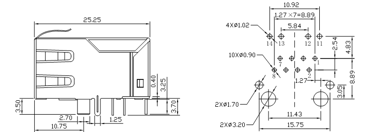 ПКБ устанавливая магнитное РДЖ45 Джека женское в/ЛЭДс ДЖ1012Ф21РНЛ, ЛПДЖ1012АПНЛ