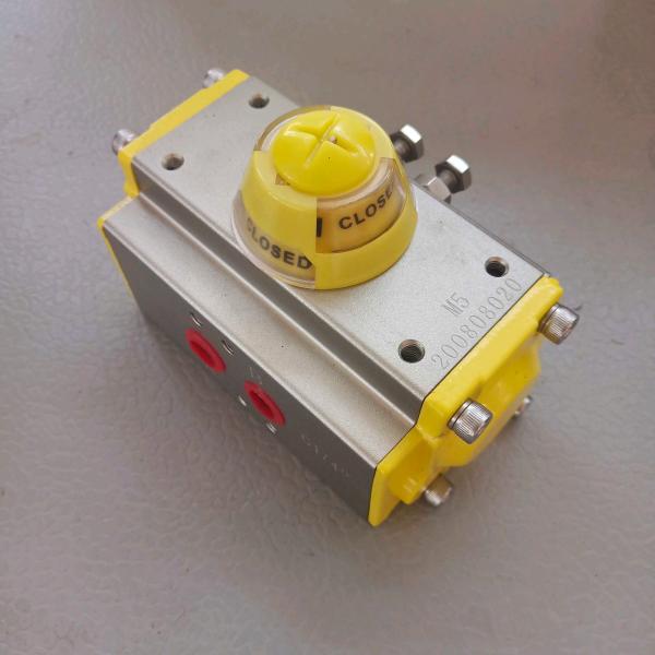 Aluminum Alloy Rack Pinion Pneumatic Actuator Double Action Single Action