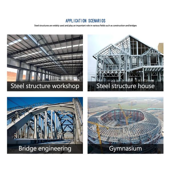 Expandable Steel Structure Building with Q345 and Q235 Steel for Customized Industrial Workshops