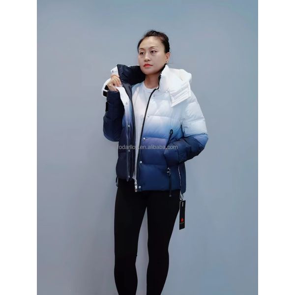 FODARLLOY F21377 Ladies Warm Hooded Cotton-padded Clothes Women Slim Long Winter Jackets Women Coats