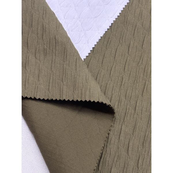 100% Polyester Spring And Autumn Hot Item, Niche Design, Diamond Shaped Foam Fabric 130CM 175G/M ²