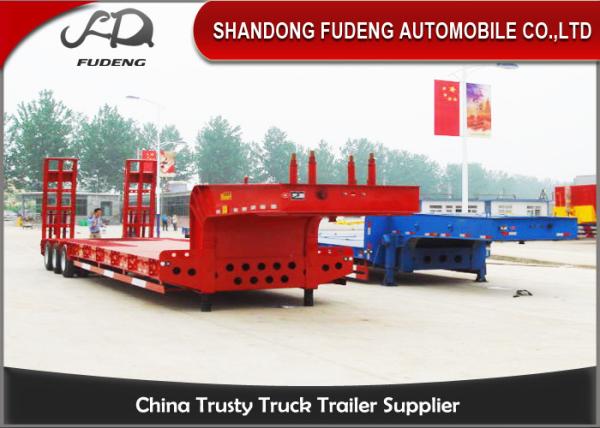 2 Axles 30 Ton Low Load Trailer Spring Suspension With Spring Ladder