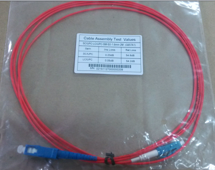 Duplex Singlemode 2m 3m 1550nm Fiber Optic Patch Cords