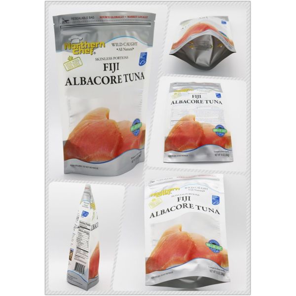 Tuna Fish Plastic Zipper Bags 13 Colors Gravure printing
