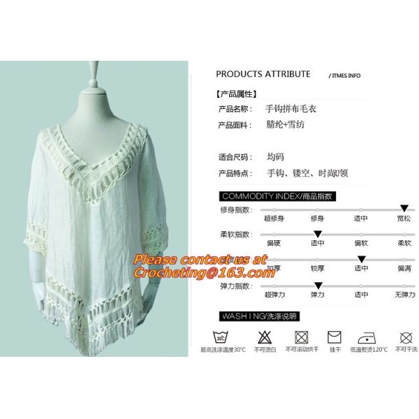 Fashion tassel, Hollow knitted Swimwear, swimsuit Crochet Bikini Beach Cover Up Smock Mini