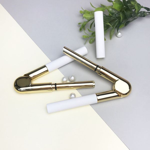 Aluminum Plastic Lipstick Container White Lipstick Tubes Spray Coating