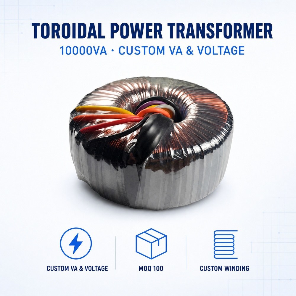 T110 180VA Custom Toroidal Transformer for Industrial Solar Inverter System