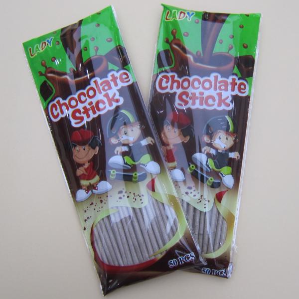 o pó do chocolate embalou na linha de produção automática do pó dos doces da vara da palha