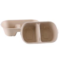 Alimento Compostable biodegradável do almoço do recipiente de alimento do bagaço da cana-de-açúcar afastado