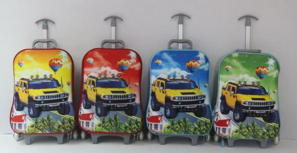 2016  new design 3D Car trolley bag for kids  school bag