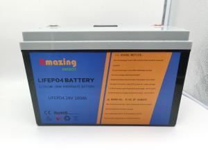 Batterie Lifepo4 24V 100Ah rechargeable de bateau de rv pour le chariot de golf