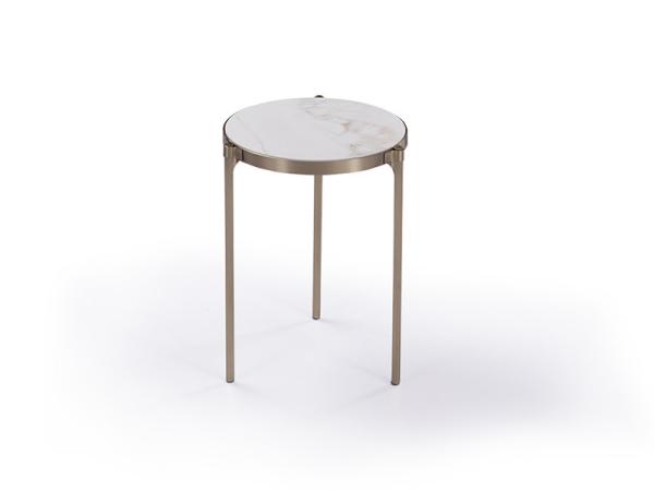 Triangular Base Elegance Ceramic Marble  Coffee Table